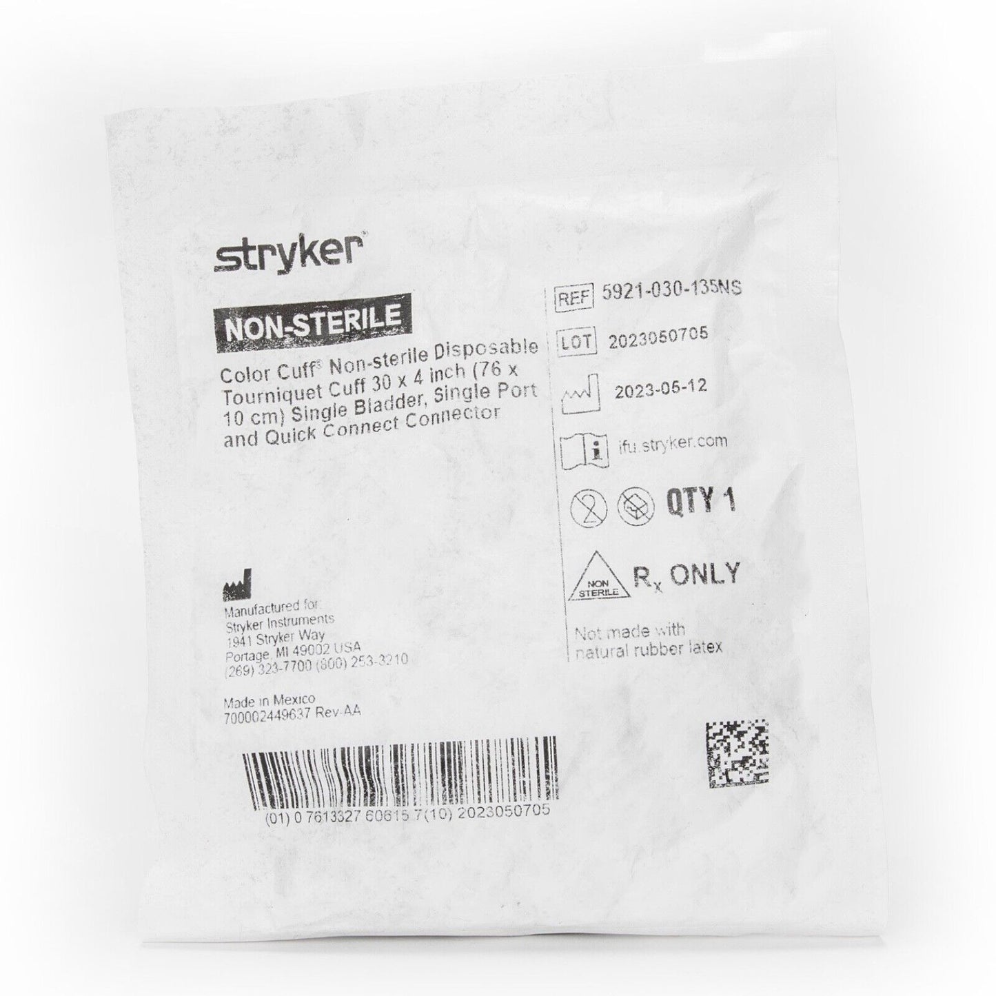 Stryker Color Cuff (Blue), 30’ (76cm), 5921-030-135NS
