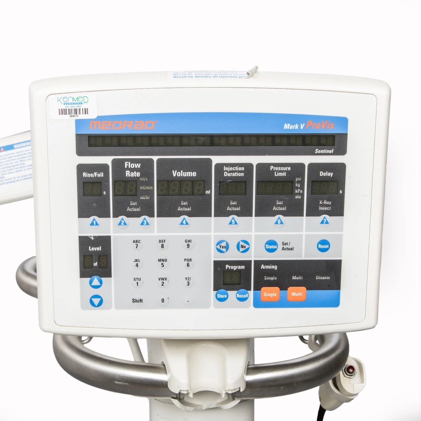 Medrad Mark V ProVis Duel Syringe Power Injector System, PPD