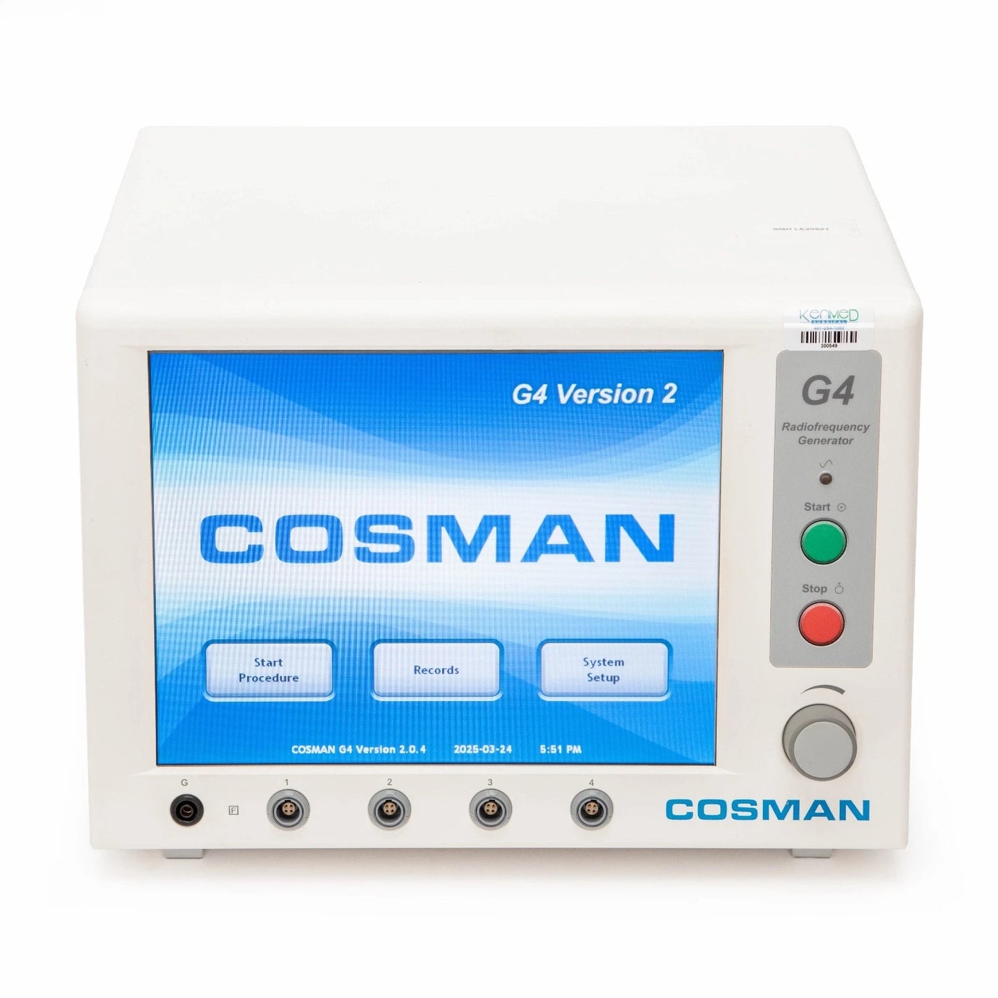 BOSTON SCIENTIFIC Cosman Radiofrequency Generator RFG-4 SV: 2.0.4; DOM: 2011