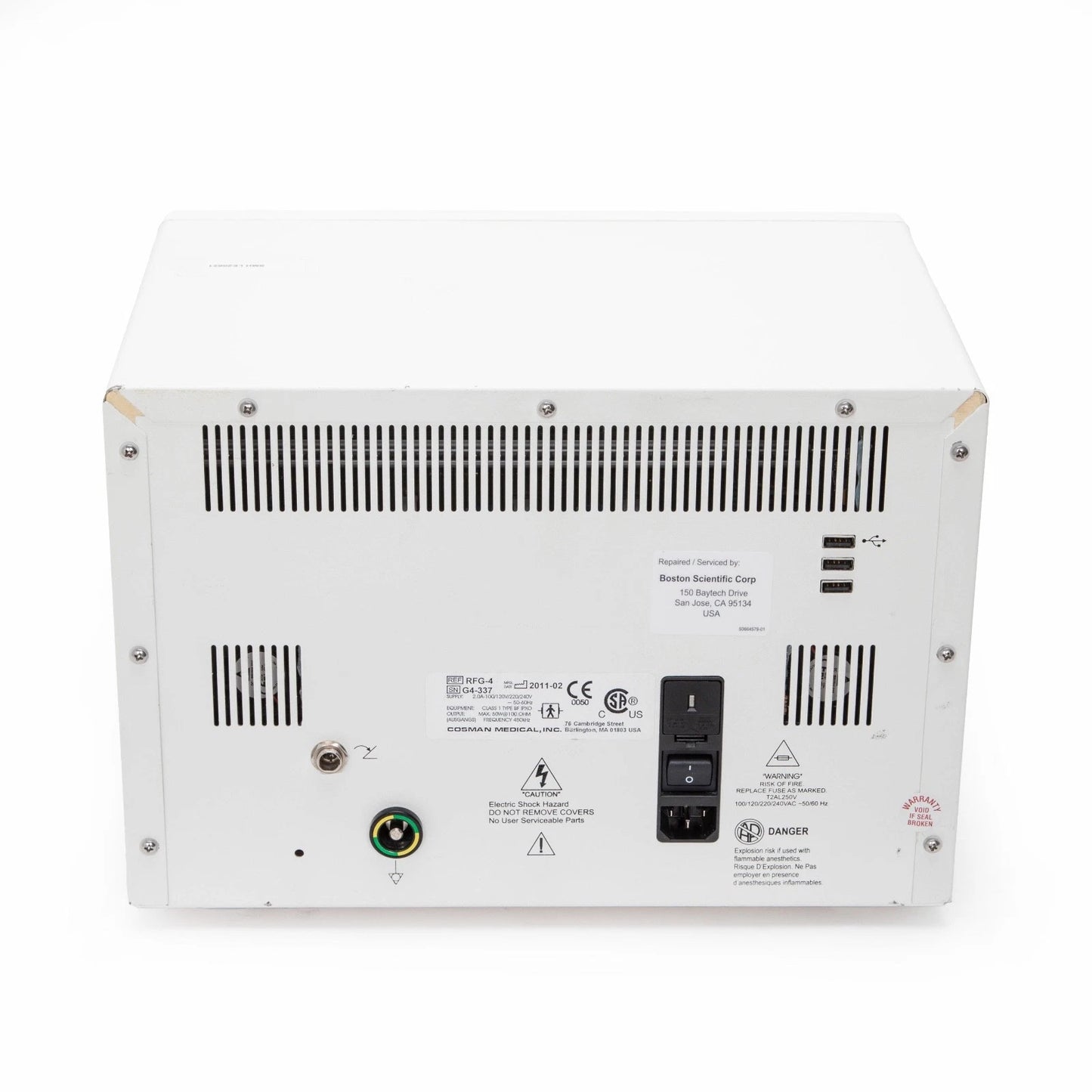 BOSTON SCIENTIFIC Cosman Radiofrequency Generator RFG-4 SV: 2.0.4; DOM: 2011