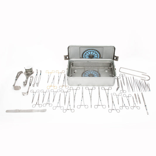 V. Muelller Aesculap O.R. Cesarean C-Section GYN Instrument Set SU2722 SU2760