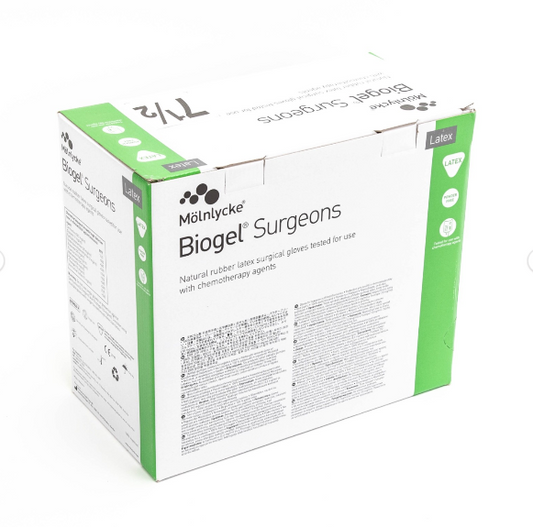 Molnlycke Biogel Surgeons Gloves Size 7 1/2, 30475 (IN YEAR)