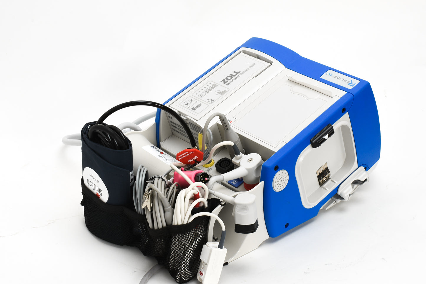 ZOLL R Series Analyze ALS Biphasic 3 Lead SP02 ETCO2 ECG PACE Capnostat 5