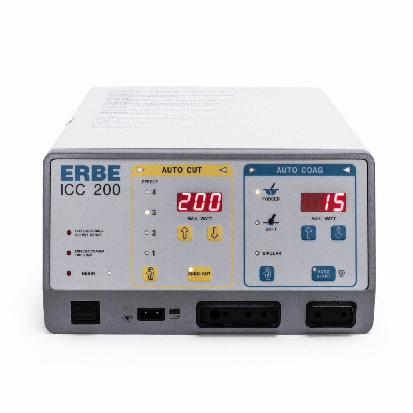 ERBE ICC 200 Electrosurgical Unit & IP X8 Double Pedal Footswitch ICC 200EINTUL