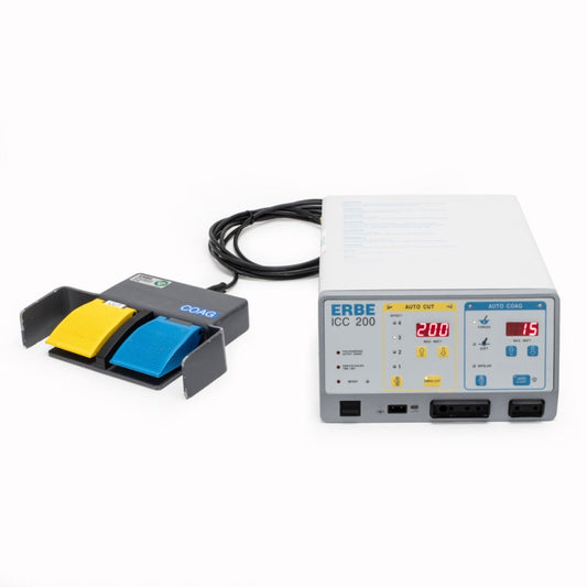 ERBE ICC 200 Electrosurgical Unit & IP X8 Double Pedal Footswitch ICC 200EINTUL