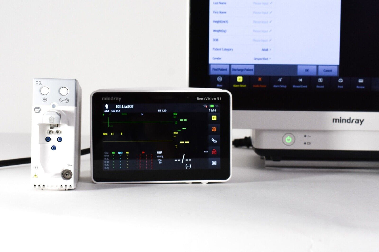 Mindray BeneVision N15 Patient Monitor; N1 Transport Monitor; CO2 EtCO2 Gas Module