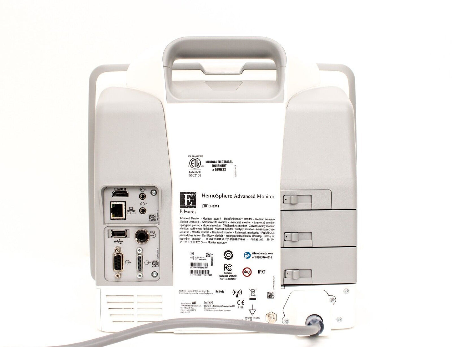 Edwards HemoSphere Advanced Monitor HEM1 01-06-1001 HEMOXSC100 70CC2