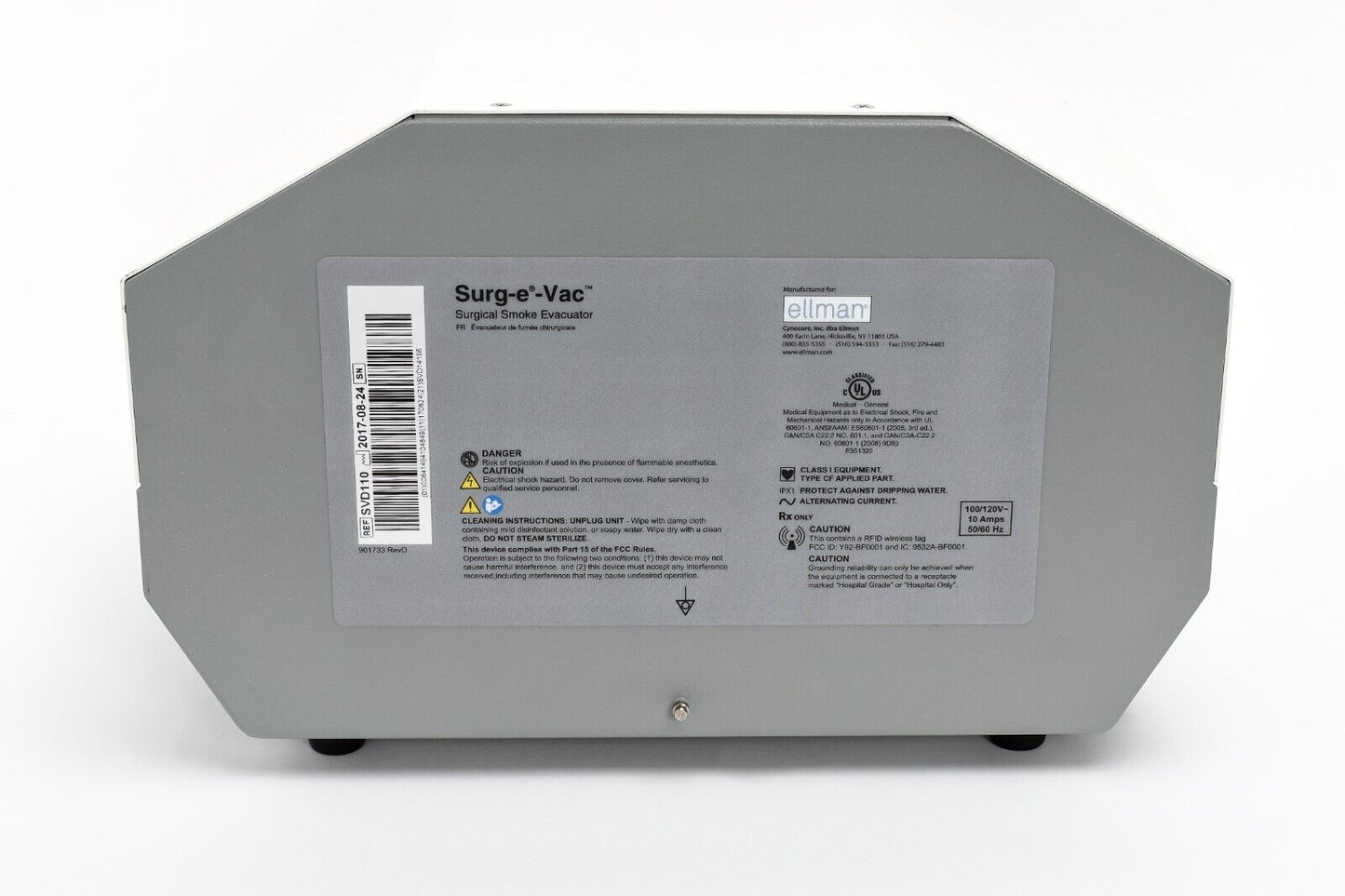 Ellman Surg-e-Vac Surgical Smoke Evacuation System SVD110