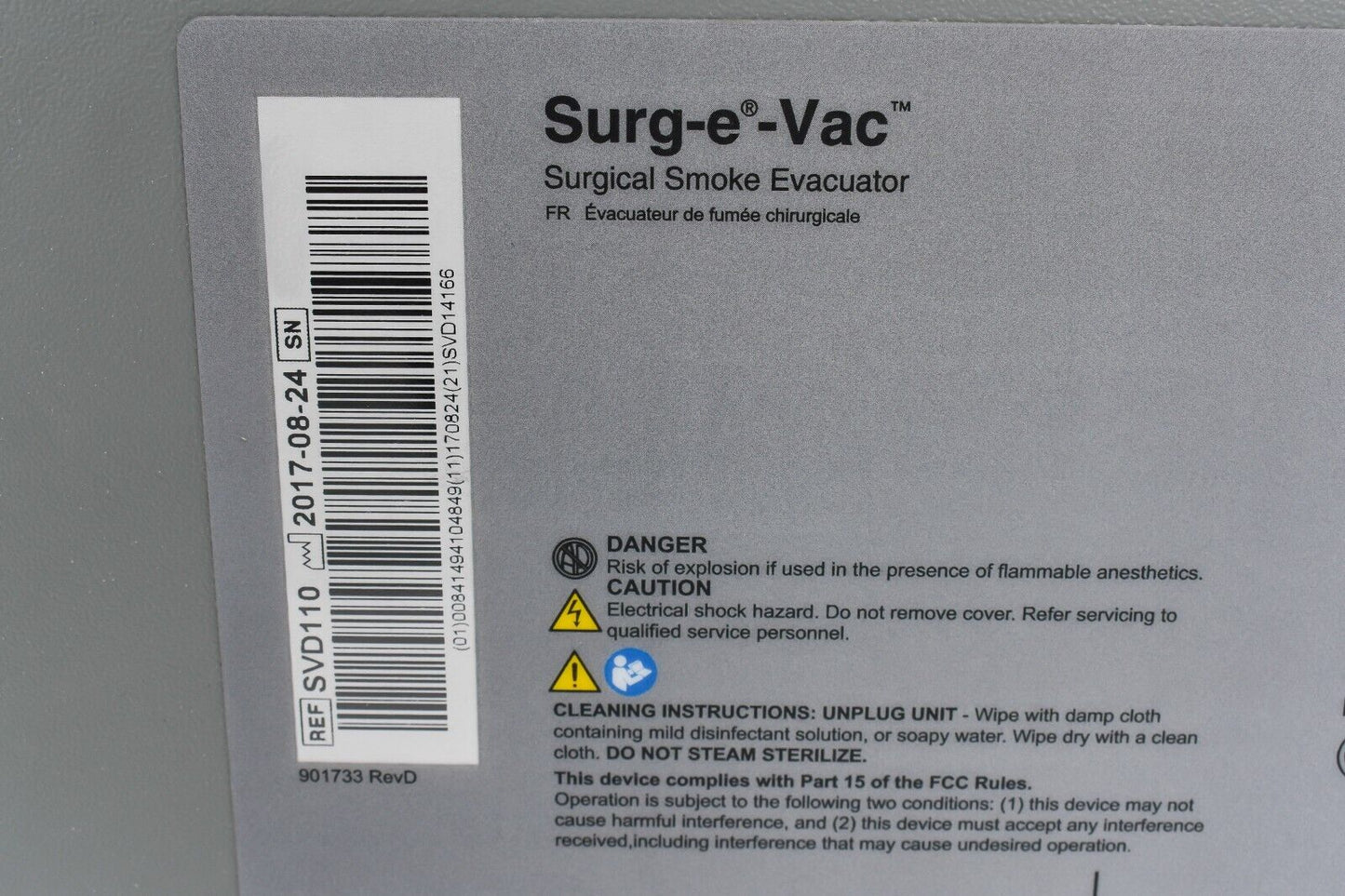 Ellman Surg-e-Vac Surgical Smoke Evacuation System SVD110