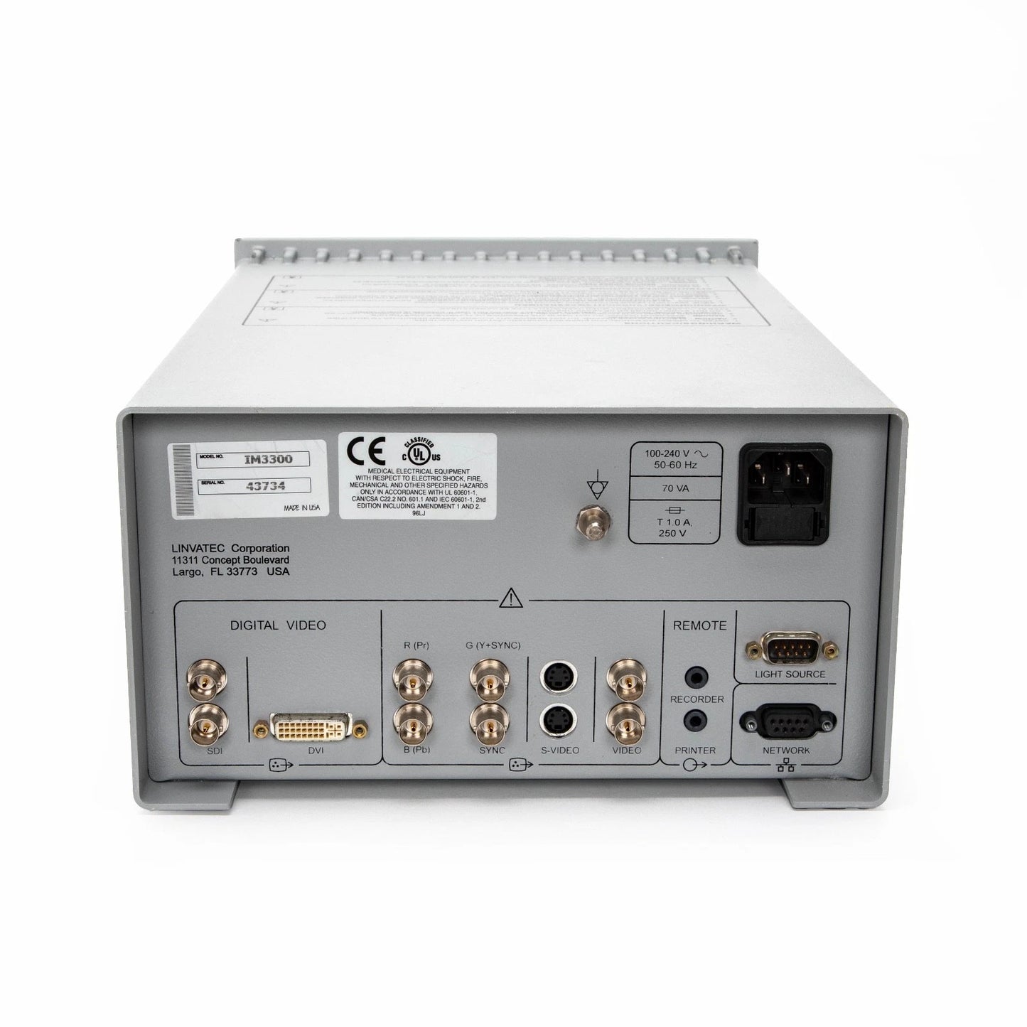 ConMed IM3300 Enhanced Definition 3CCD Camera Unit, IM3300