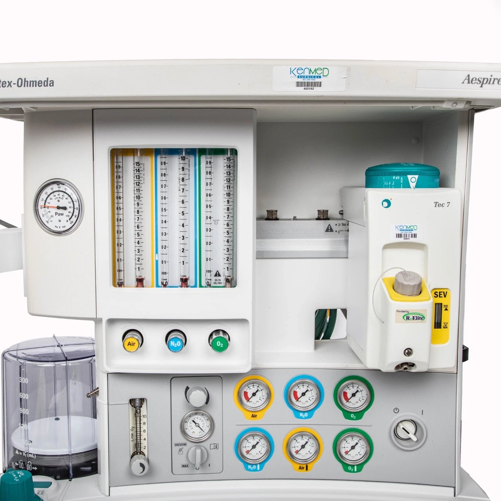 GE Aespire 7900 Anesthesia Machine; Philips MX700 Monitor, G7M Gas Module, TEC7 Sevoflurane