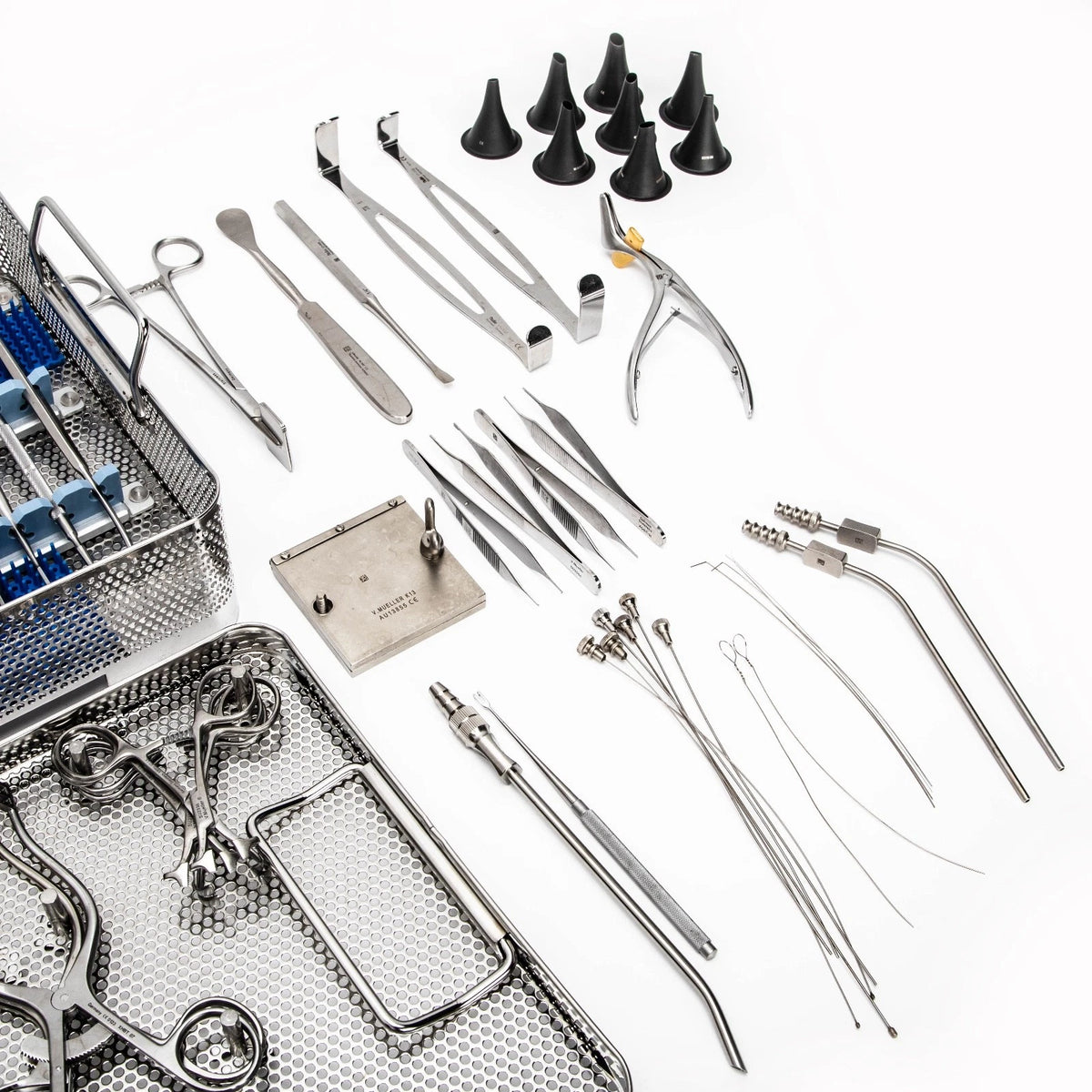 Loop Ent Instruments Labeled V. Mueller AU15030 ENT Myringotomy Basic Ear Instrument Set – KenMed ...