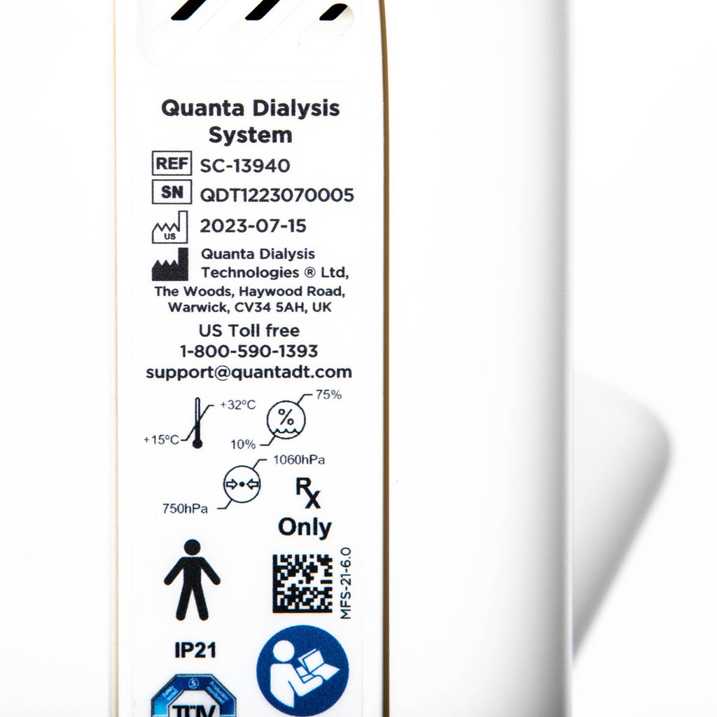 Quanta Dialysis System with Reverse Osmosis Dialysis Water System