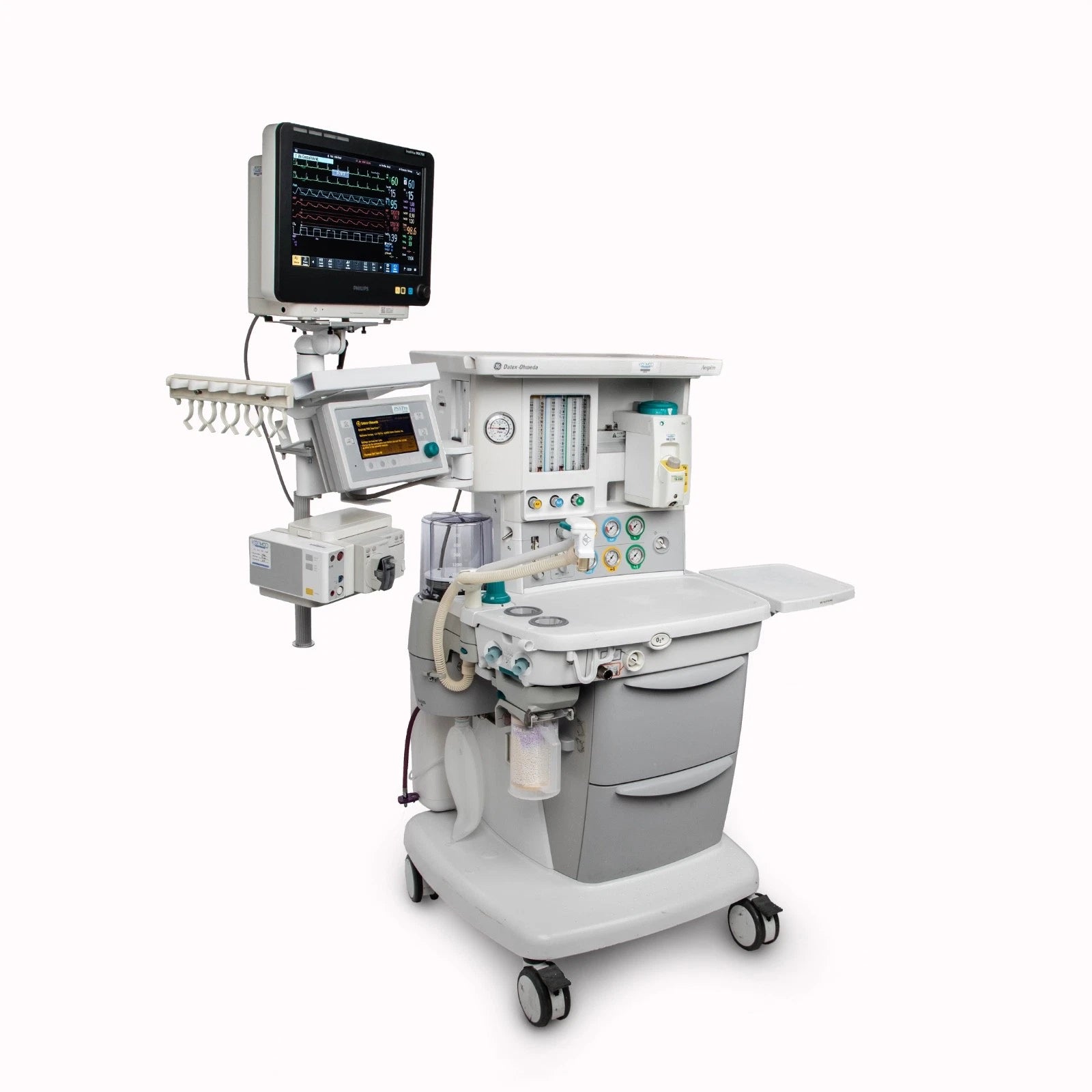 GE Aespire 7900 Anesthesia Machine; Philips MX700 Monitor, G7M Gas Module, TEC7 Sevoflurane