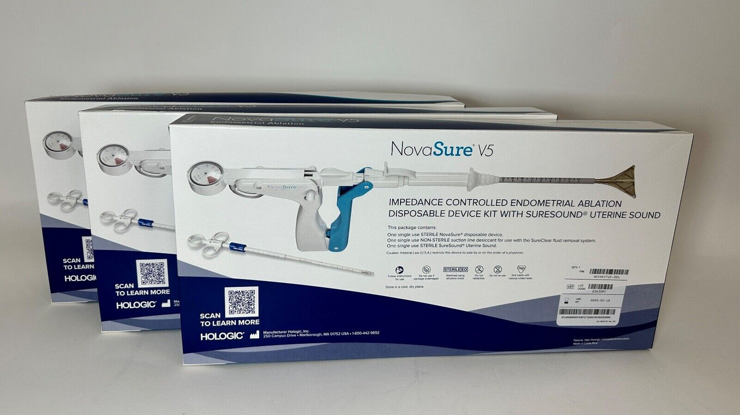 NovaSure V5 NSV5KITUS-001 Endometrial Ablation kit with SureSound EXP 2/18/2025