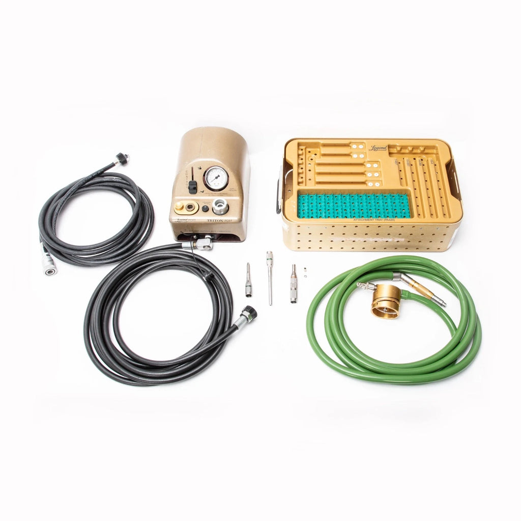 Medtronic Midas Rex Legend Pneumatic Drill with Attachments