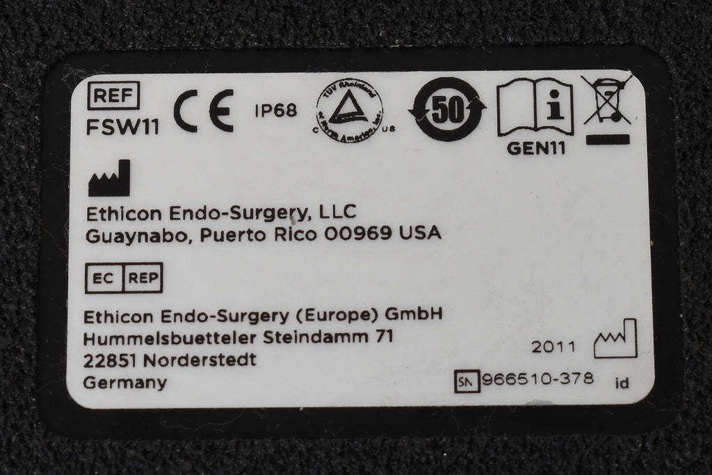 Ethicon Harmonic Gen Endo Surgery Generator Footswitch FSW11