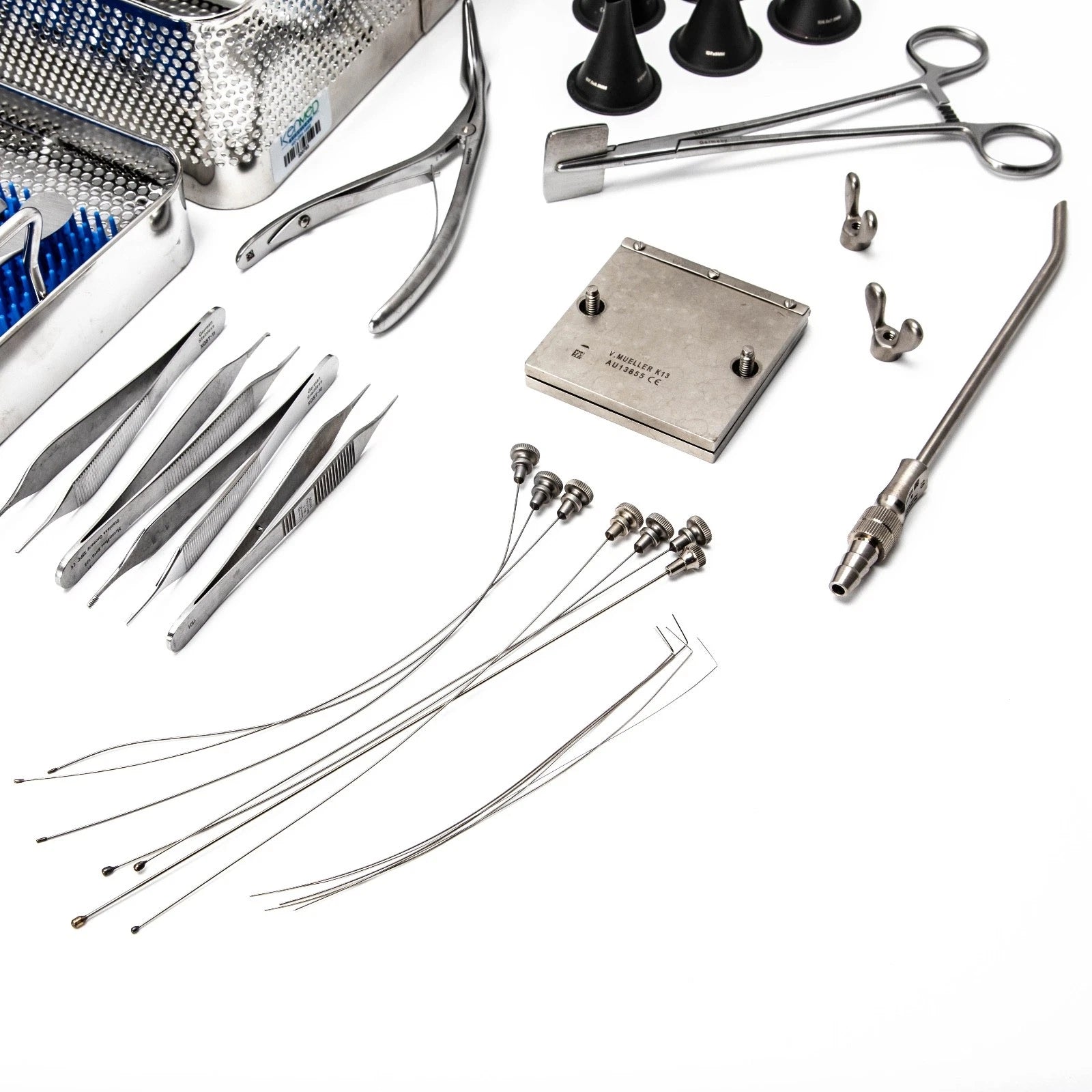V.Mueller ENT Basic Ear Surgical Instrument Tray