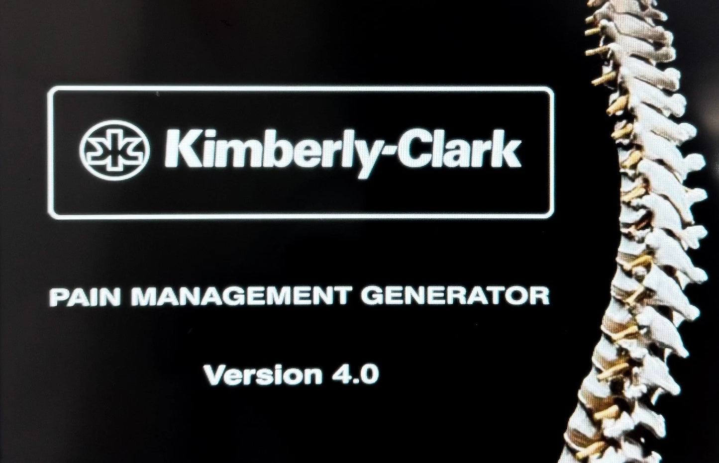 Kimberly-Clark Pain Management Generator PMG-115 with Probes; EPIMED SV: V4.0B