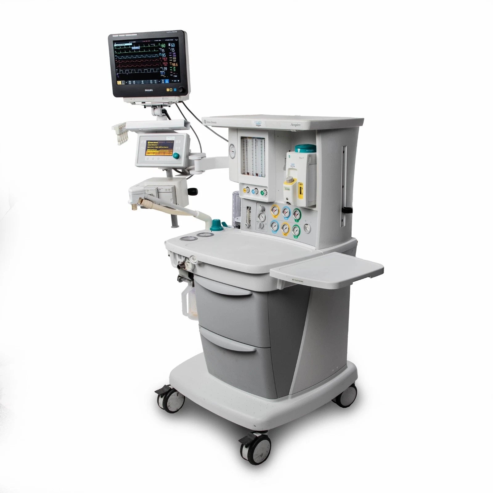GE Aespire 7900 Anesthesia Machine; Philips MX700 Monitor, G7M Gas Module, TEC7 Sevoflurane