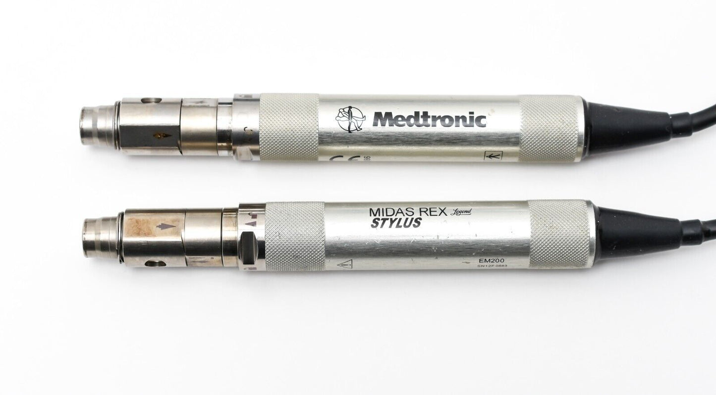 Medtronic Midas Rex Legend Stylus Em200 Electric Drill Set F2-B1 AVA14 AS10 AS14