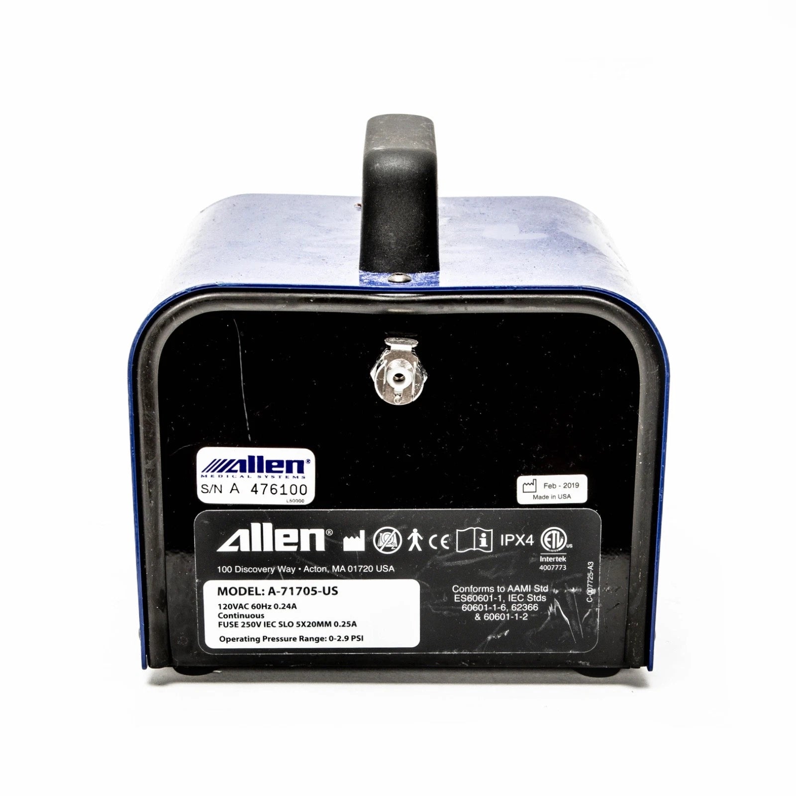 Allen Medical A-71701 Lateral Top Advance Table System