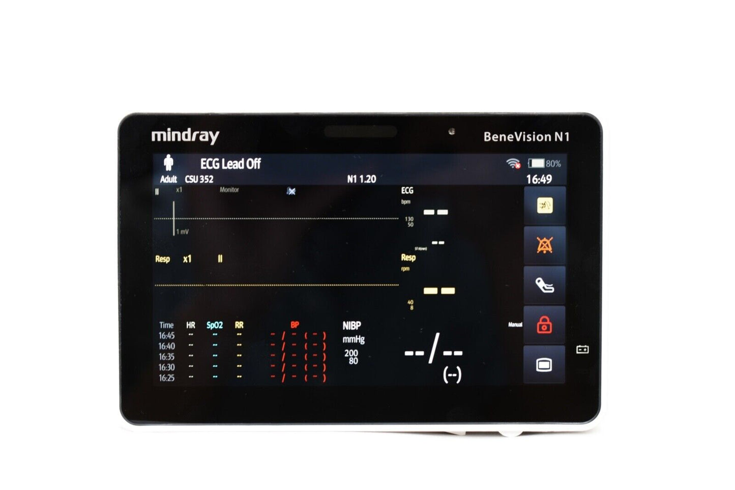 Mindray BeneVision N15 Patient Monitor; N1 Patient Monitor 6620E-PA00005