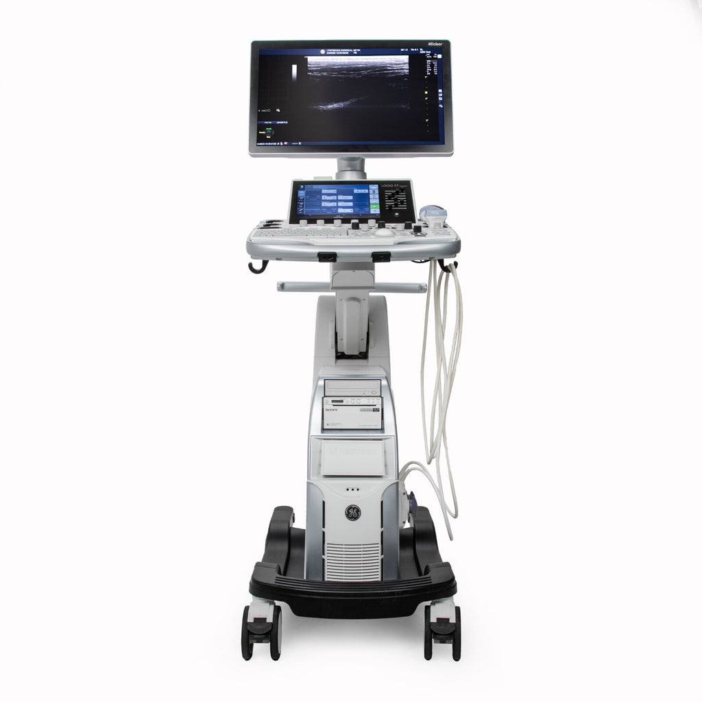 GE Logiq S7 Expert Ultrasound System w. 9L-D C1-5D Transducers SW: R3 5194432