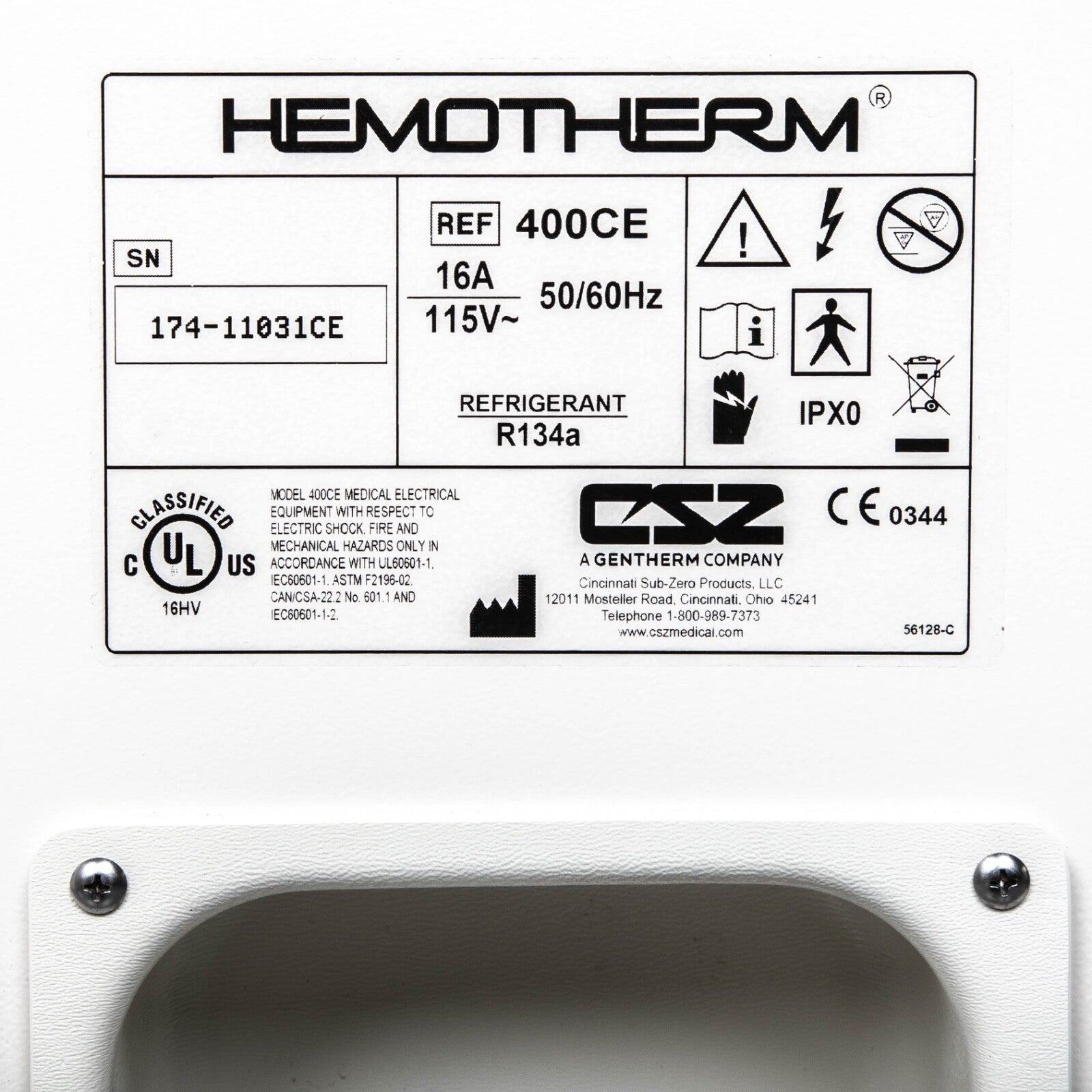 Cincinnati CSZ 400CE Hemotherm Medical Dual Reservoir Cooler/Heater
