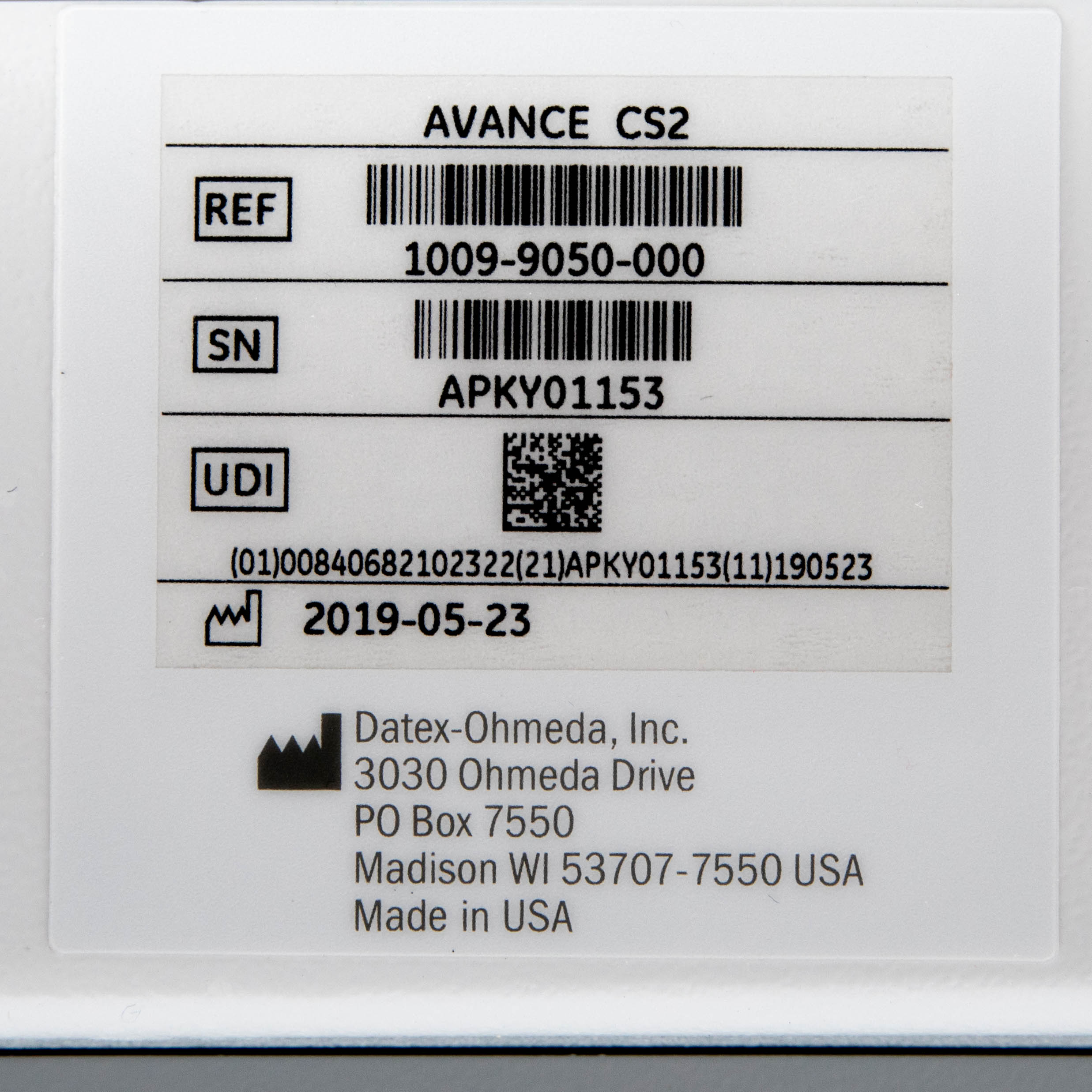 GE Avance CS2 Anesthesia Machine with Philips IntelliVue MX550 Patient Monitor