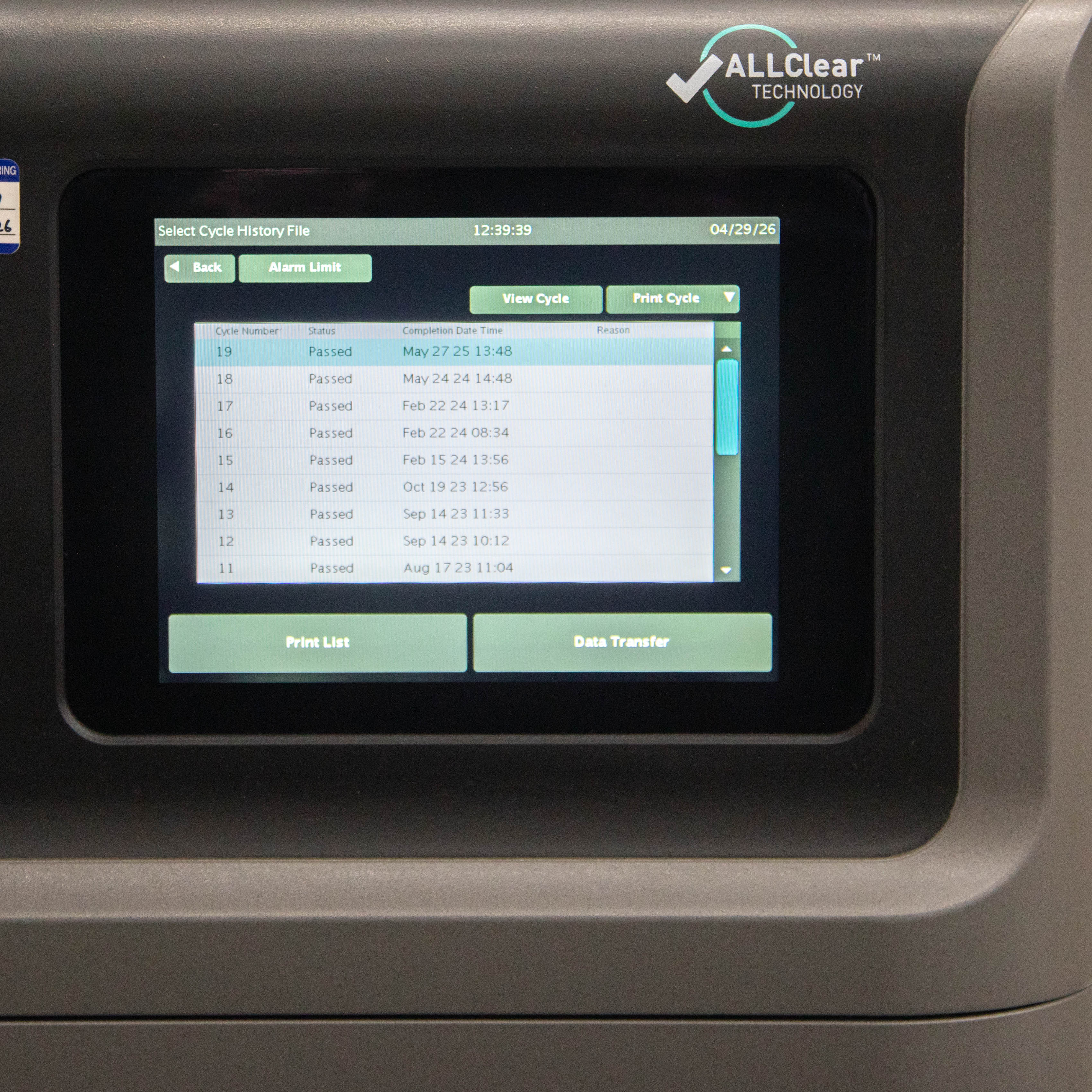 ASP STERRAD NX Low Temperature Sterilizer with ALLClear Technology