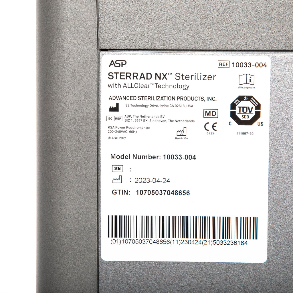 ASP STERRAD NX Low Temperature Sterilizer with ALLClear Technology
