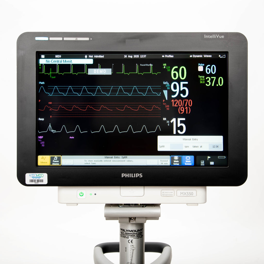 GE Avance CS2 Anesthesia Machine with Philips IntelliVue MX550 Patient Monitor