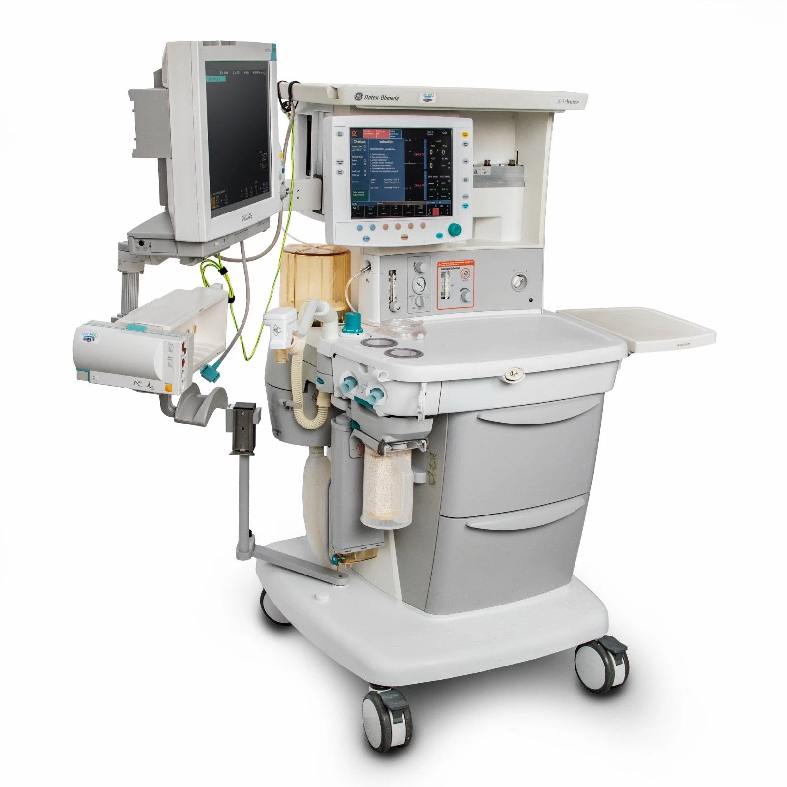 GE S/5 Avance Anesthesia Machine w/ Philips MP70 Patient Monitor