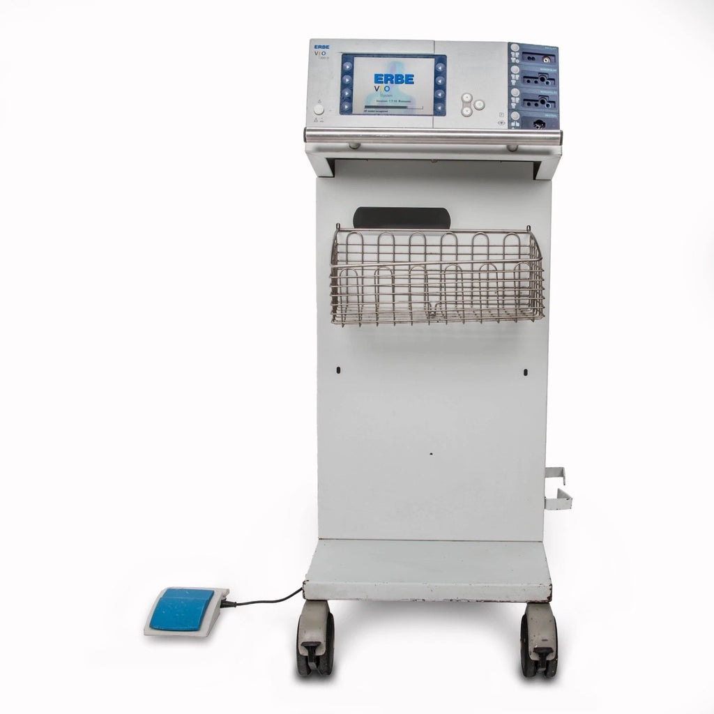 ERBE VIO 300D Electrosurgery Generator; Cart & Foot Control SW: 1.7.10 (Romanic)