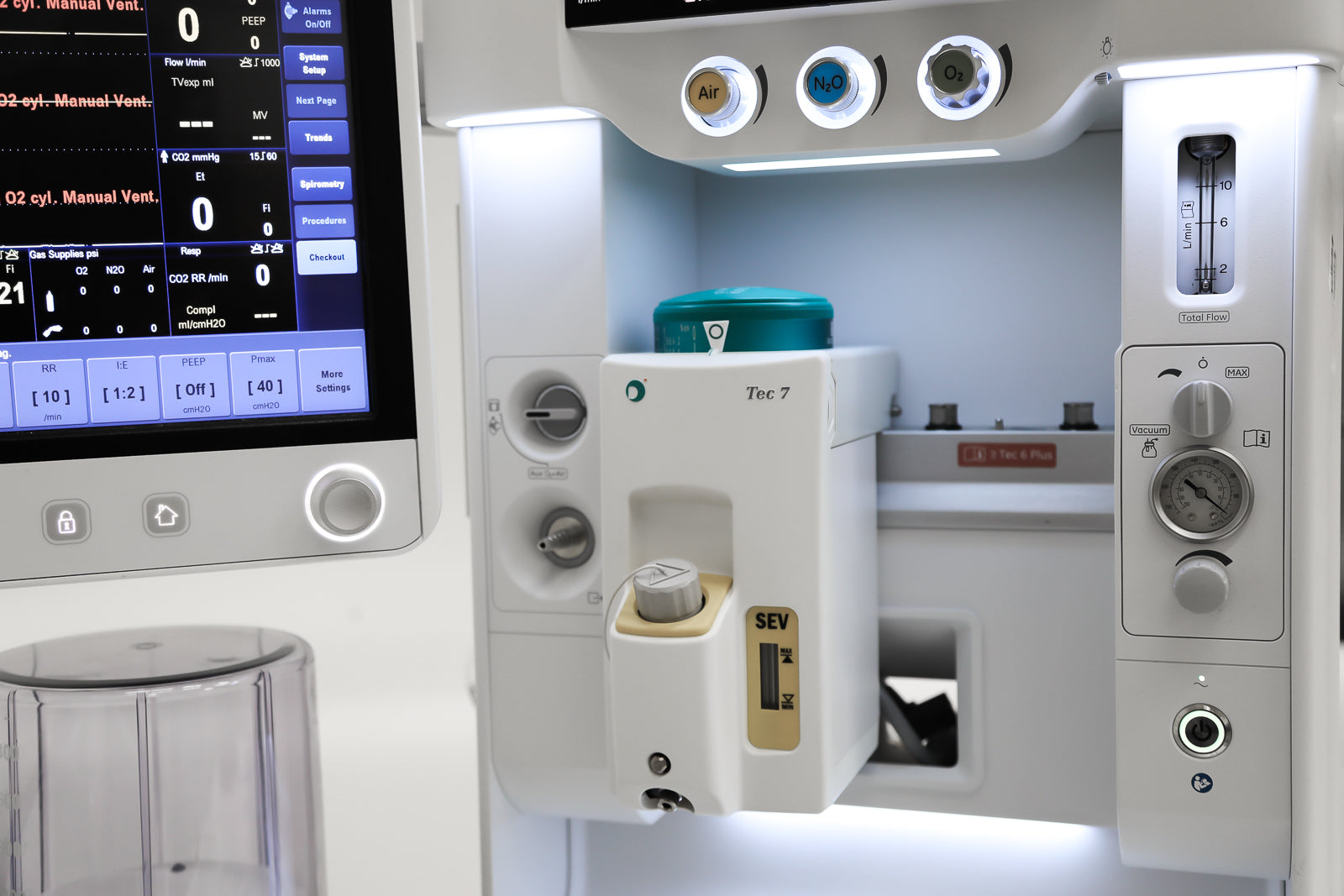 GE Carestation 650 Anesthesia Machine; E-sCAiO Gas Module, Philips IntelliVue MX550