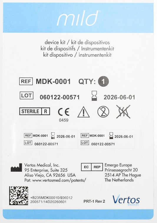 Vertos Medical Mild Device Kit-MDK-001 EXP: 2026