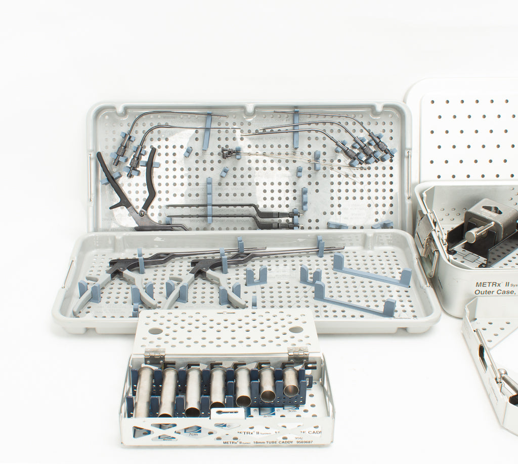 Medtronic METRx II Microdiscectomy Tubular Retractor and Instrument Set w/ Flex Arm