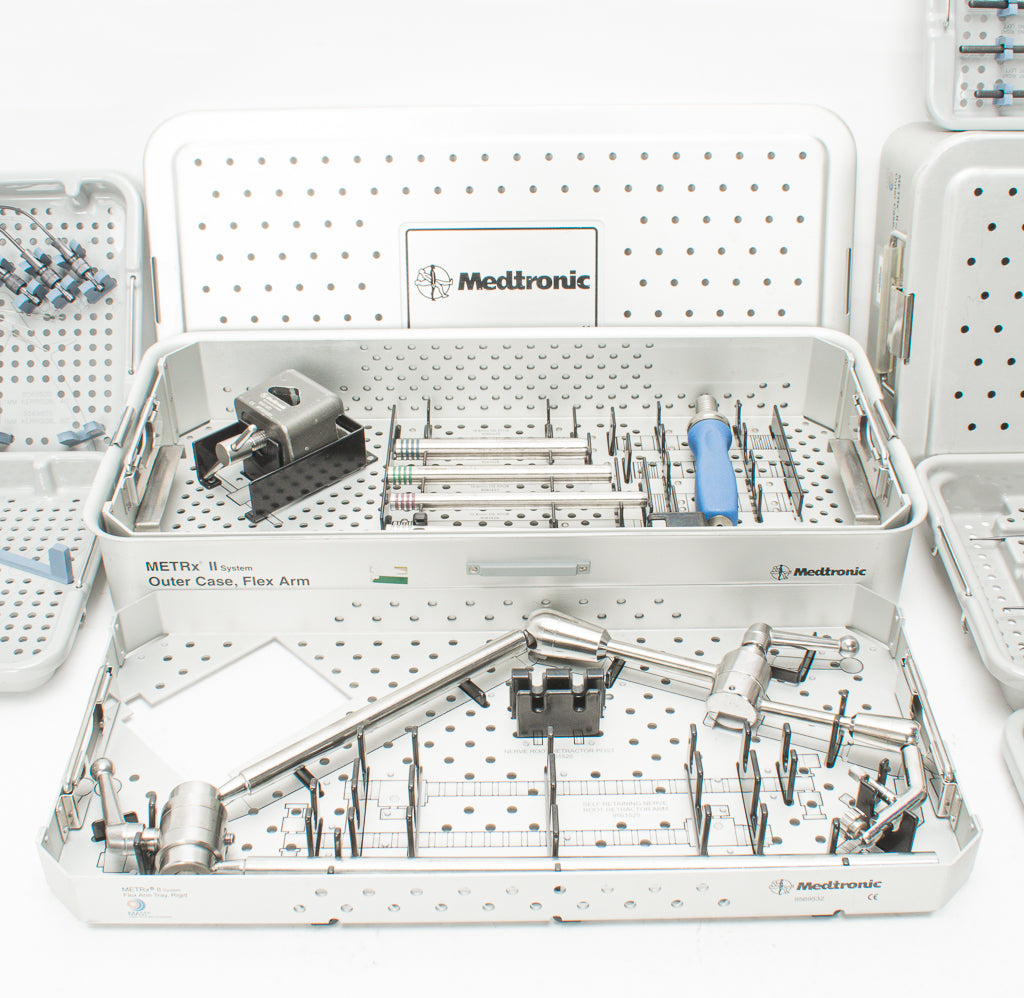 Medtronic METRx II Microdiscectomy Tubular Retractor and Instrument Set w/ Flex Arm
