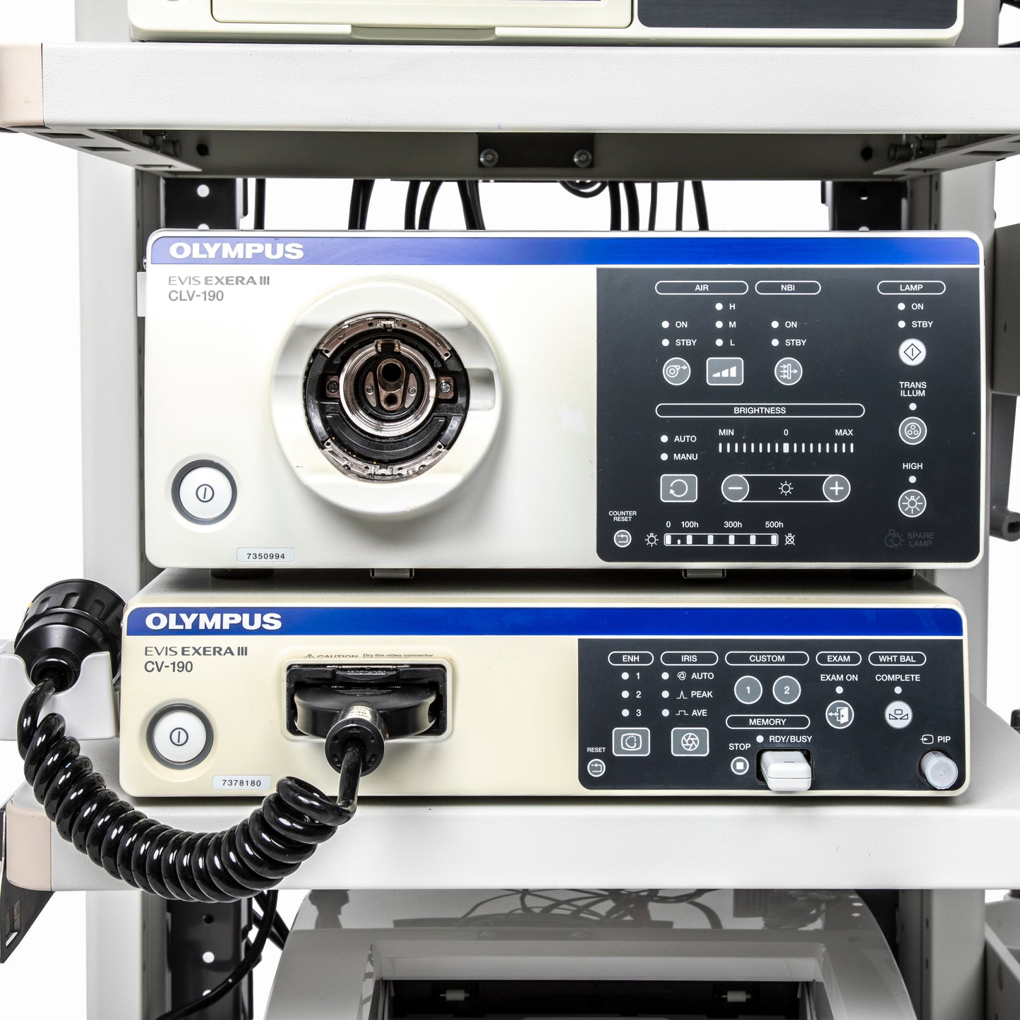 Olympus CV-190 / CLV-190 EVIS EXERA III Advanced Endoscopy Tower