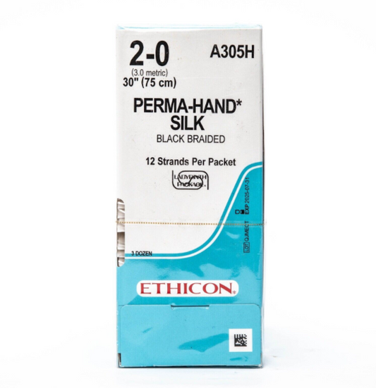 Ethicon Suture, Size 2-0, 30 in. Length A305H; EXP: 2025-07