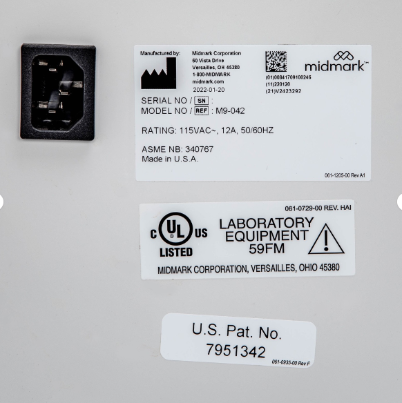 Midmark M9-042 UltraClave Automatic Sterilizer