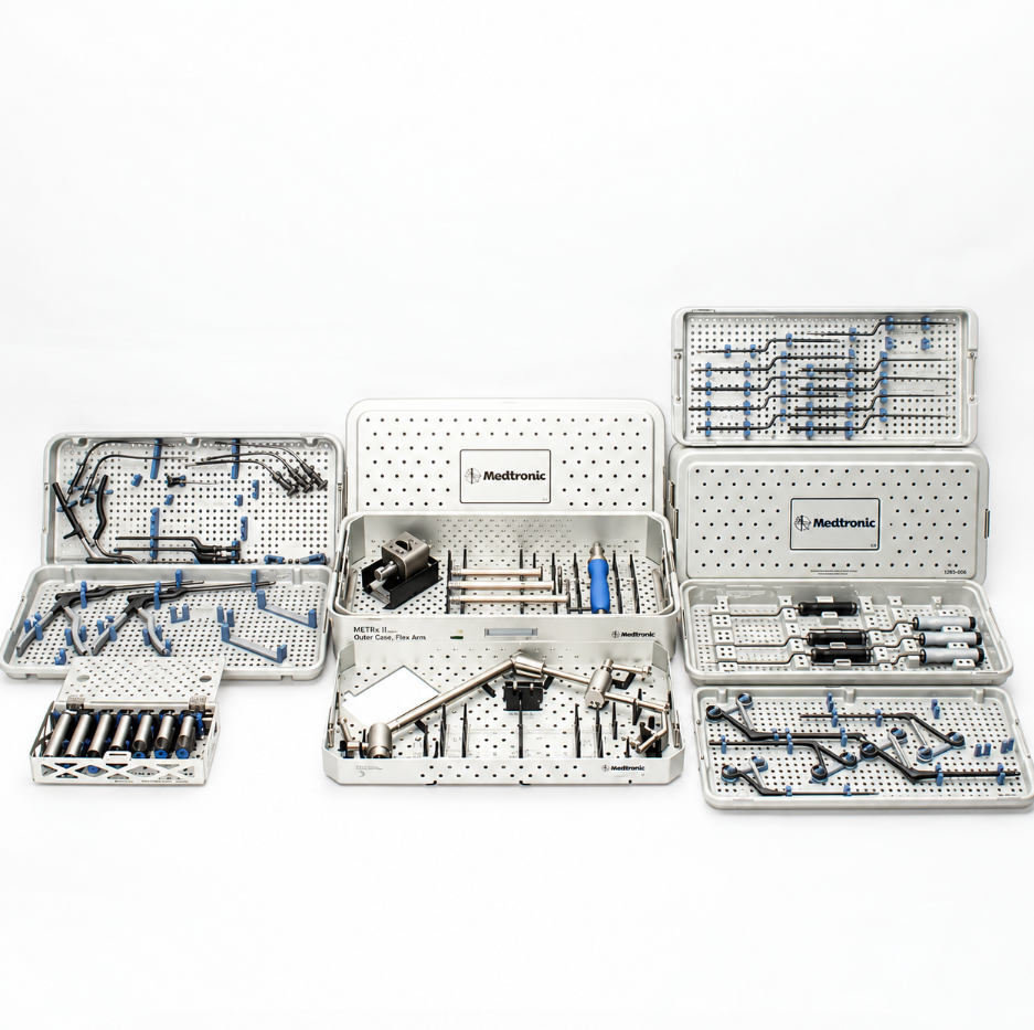 Medtronic METRx II Microdiscectomy Tubular Retractor and Instrument Set w/ Flex Arm