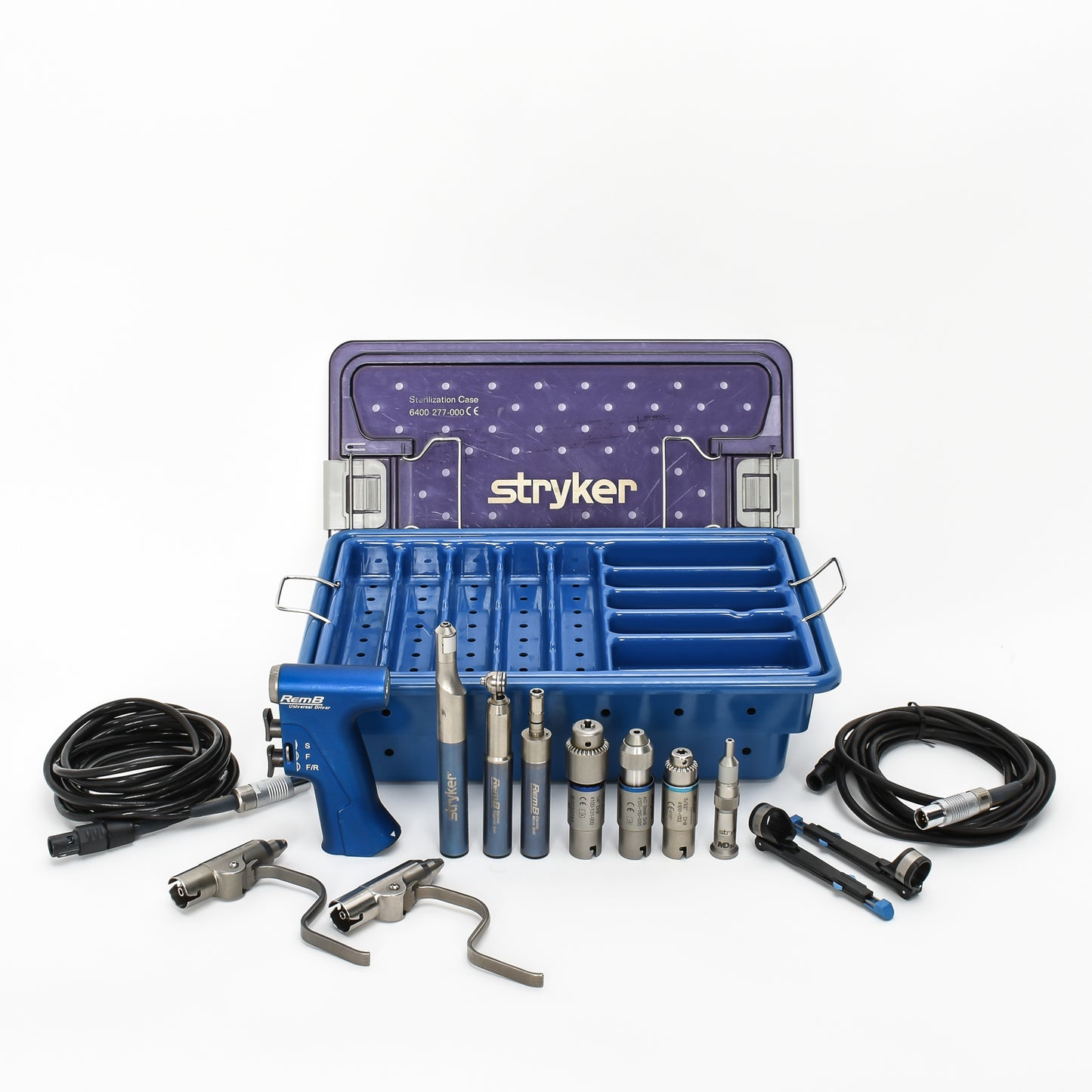 Stryker CORE 2 Console with RemB Driver Micro Drill Sag Osc Recip Saw Complete Instrument Set 5400-052-000