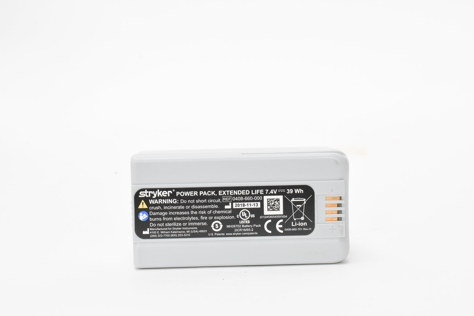 Stryker T7 Surgical Helmet; Battery; T7 Power Cord 0416-600-500 0416-600-000