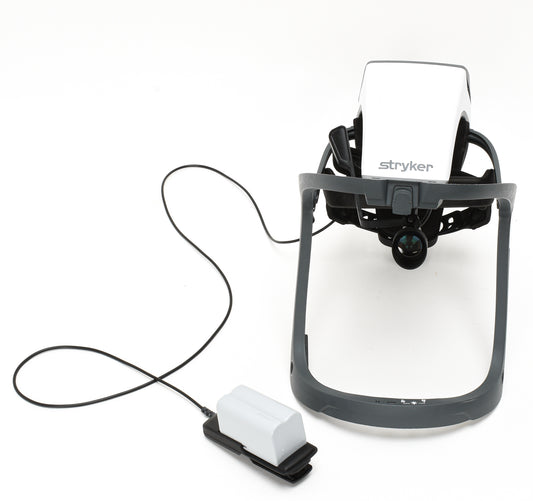 Stryker 416-610-000 T7 Surgical Helmet With LED Light; Power Pack 0408-660-000