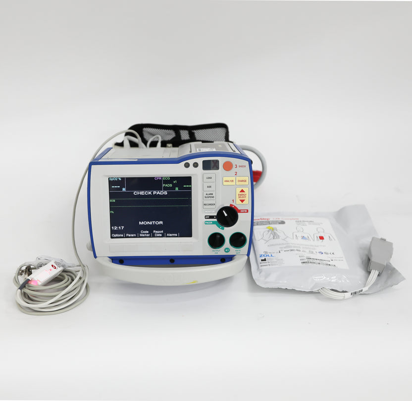 ZOLL R Series Defibrillator w/ OneStep CPR Electrode, Masimo SpO2 Sens ...