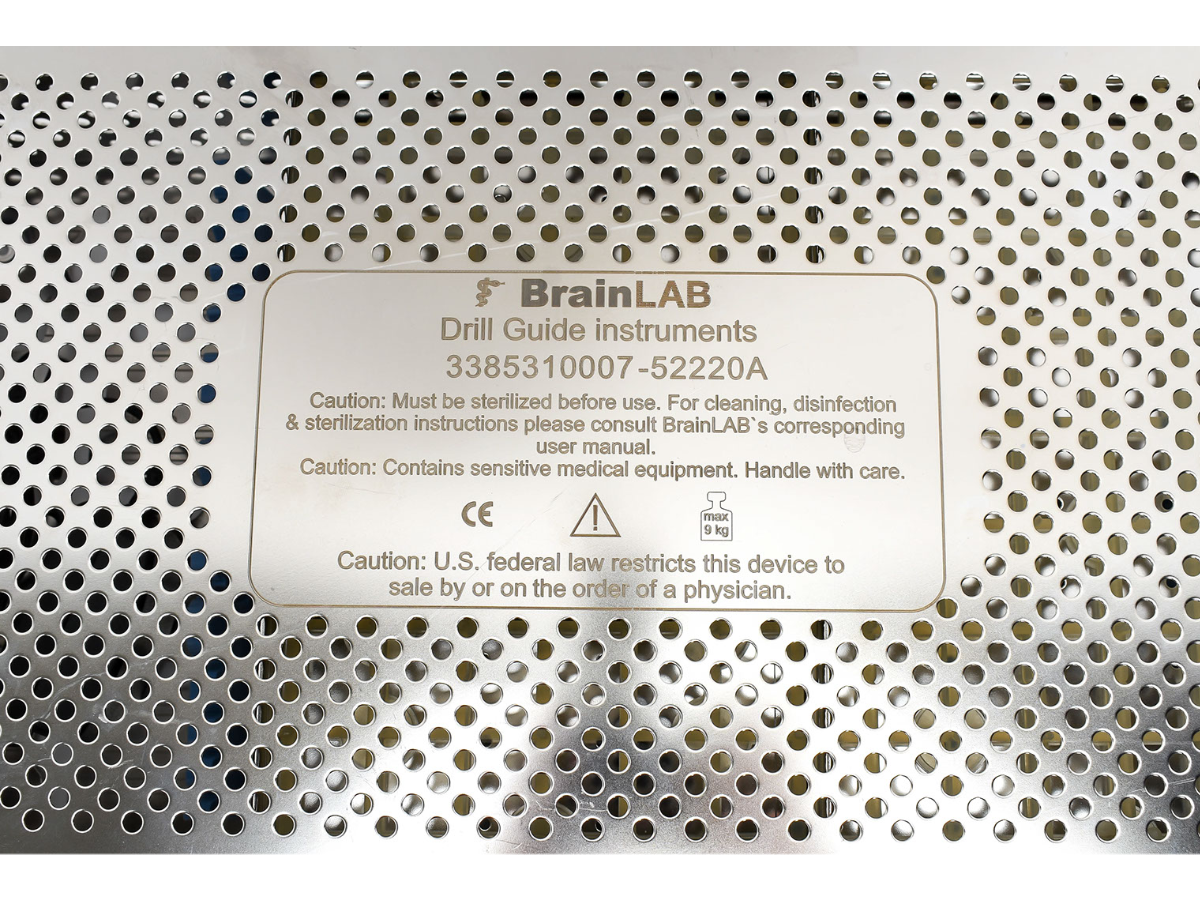 BrainLab Drill Guide Instruments – Tray Only 52220A