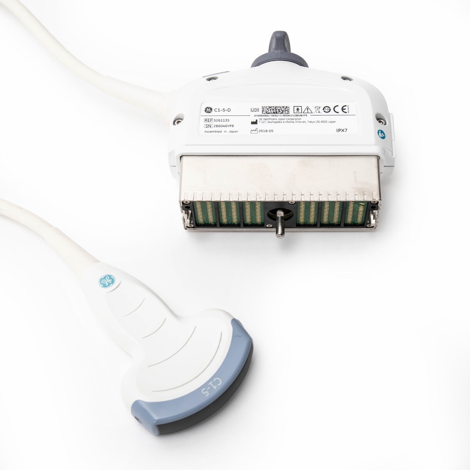 GE Logiq S7 Expert Ultrasound System w. 9L-D C1-5D Transducers SW: R3 5194432
