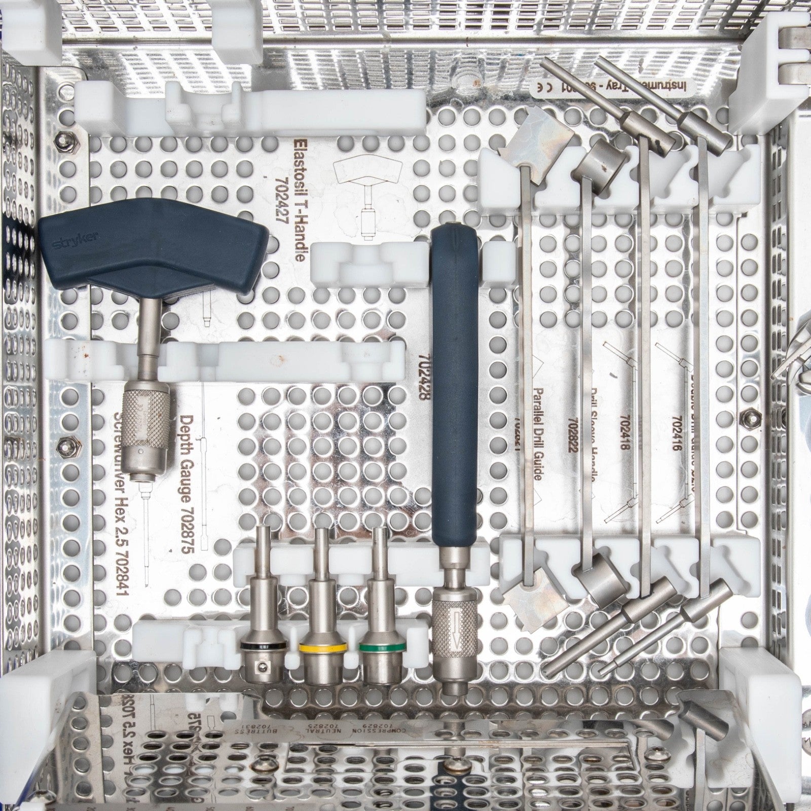 Stryker AxSOS Locking Plate System, Small Fragment Instrument Tray, 902801